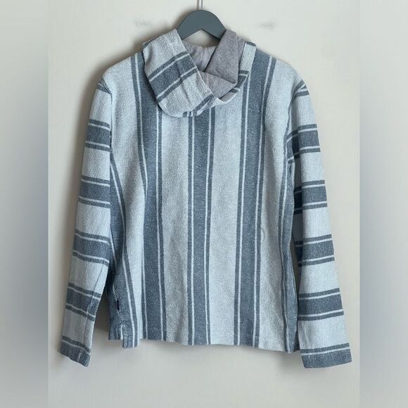 NEW Faherty Baja Beach Striped Terry Hoodie Size Small - Picture 4 of 10
